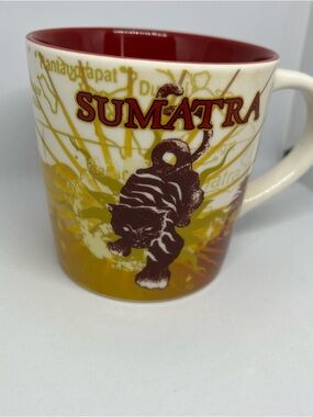 Starbucks Sumatra Tiger Black Matte Mug Cup 16 oz 2011 - collectible, New